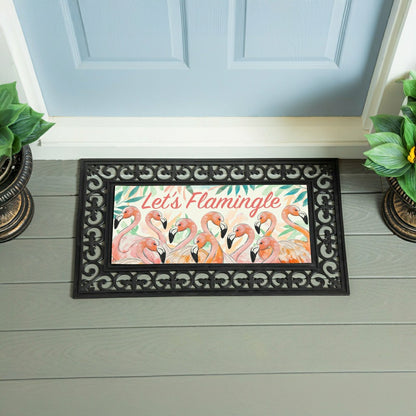 EG Studio Palm Beach Coastal Coir Mat Flocked Sassafrass (22x10) | Plow & Hearth