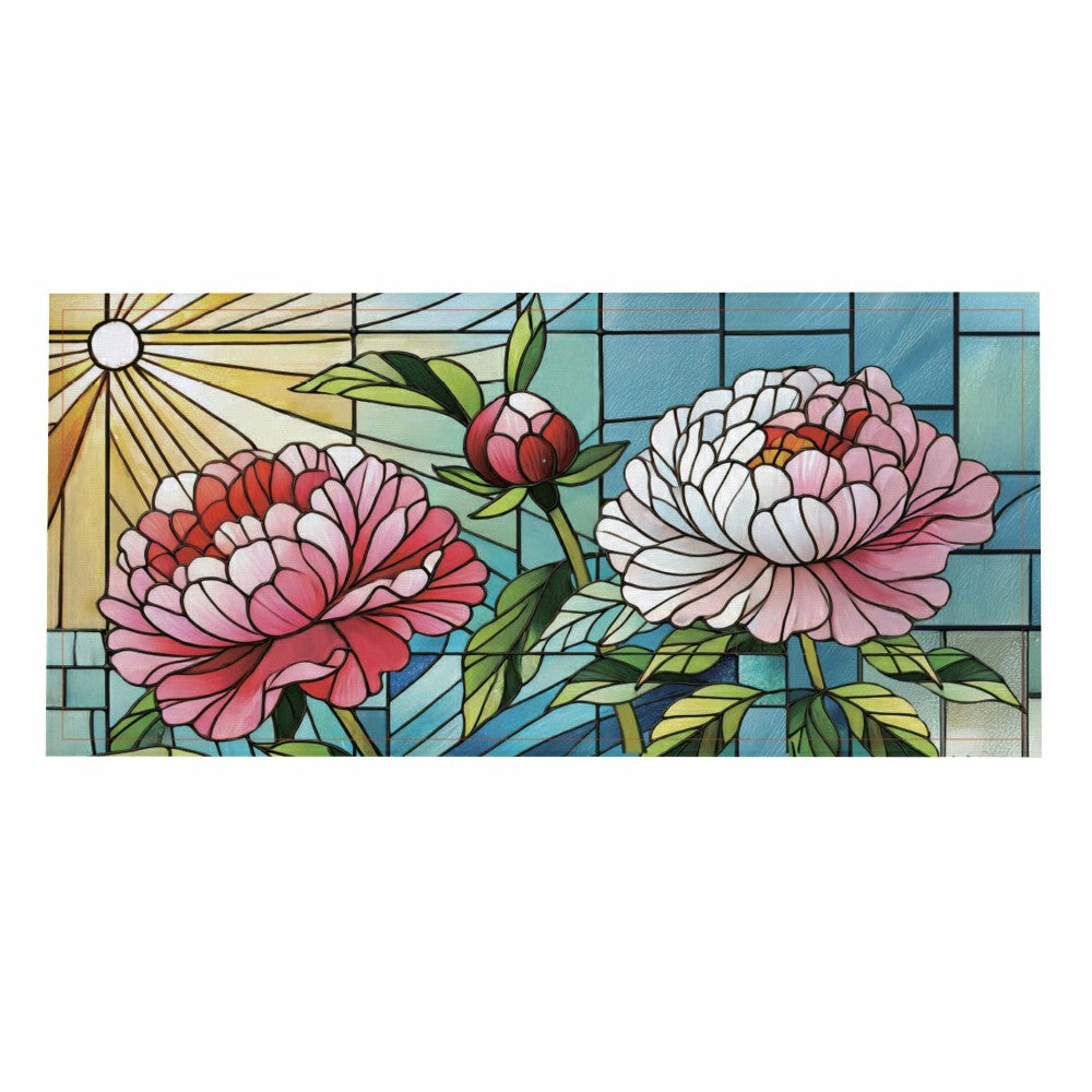 Floral Stained Glass Sassafras Switch Mat | Plow & Hearth