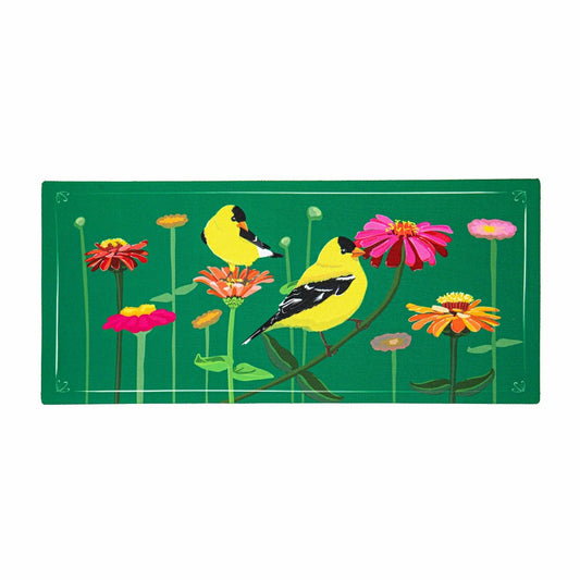 Finches and Flowers Sassafras Switch Mat | Plow & Hearth