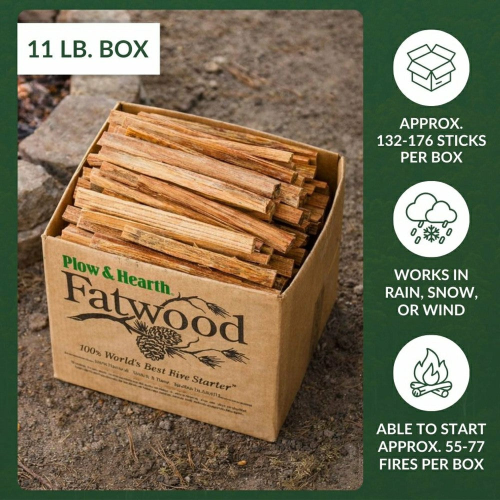 Fatwood Fire-Starter, 10 lb. Box | Plow & Hearth