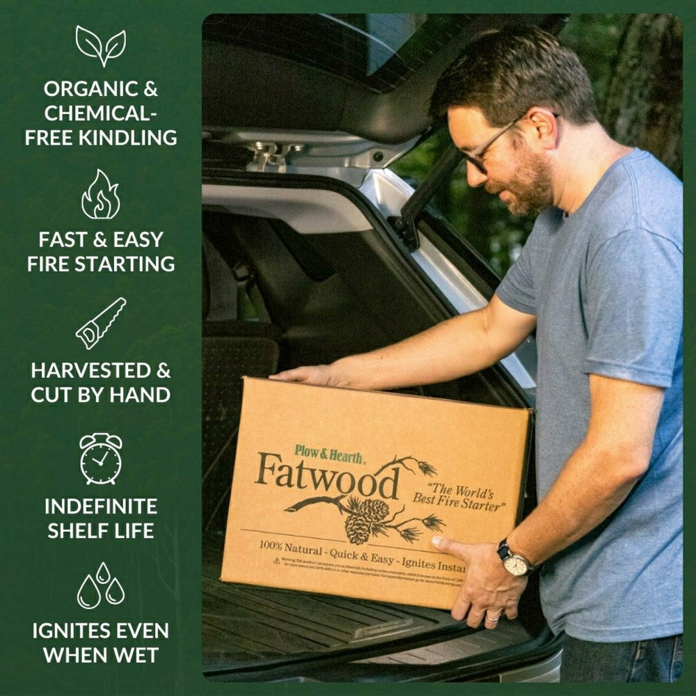 Fatwood Fire-Starter, 10 lb. Box | Plow & Hearth