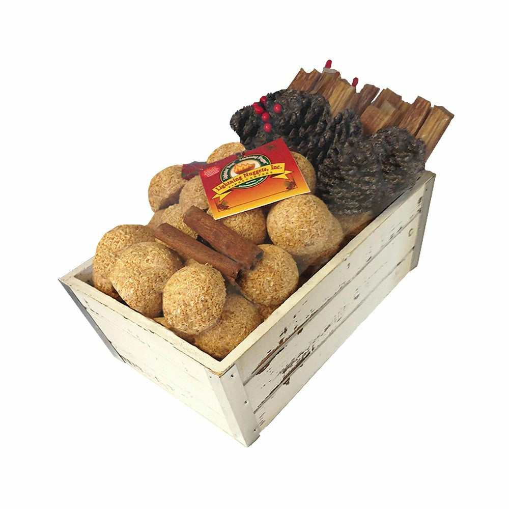 Fire Starter Gift Set in Wooden Crate | Plow & Hearth