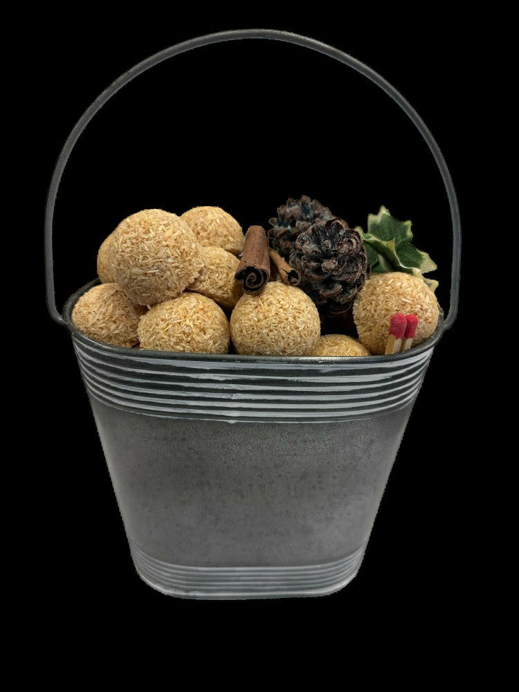 Nugget Fire Start, 50 Count with Pail, Color Cones, and Matchs | Plow & Hearth