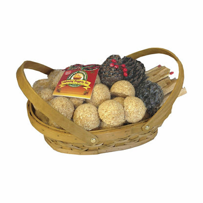 Fire Starter Gift Set in Picnic Basket | Plow & Hearth