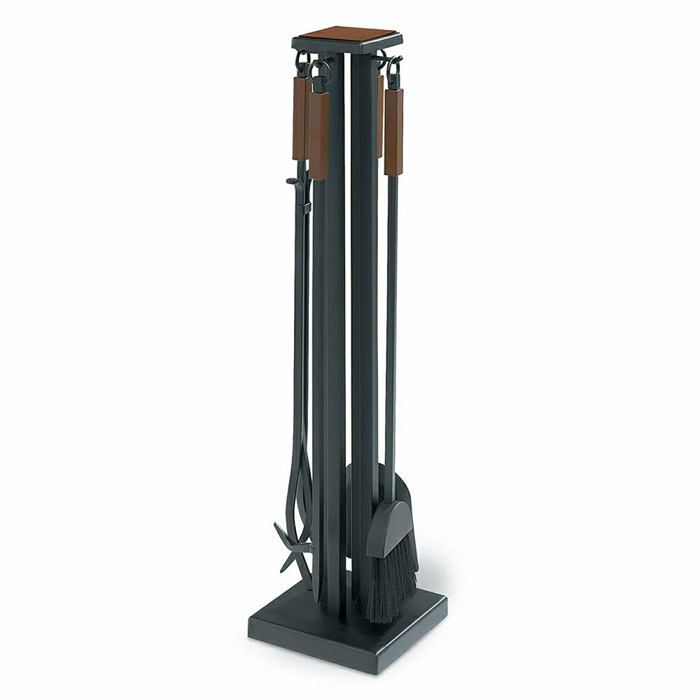 Forged Iron Arts & Crafts Fireplace Tool Set | Plow & Hearth