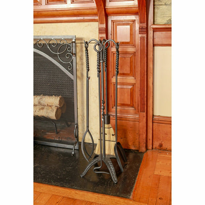 Rope Fireplace Tool Set | Plow & Hearth