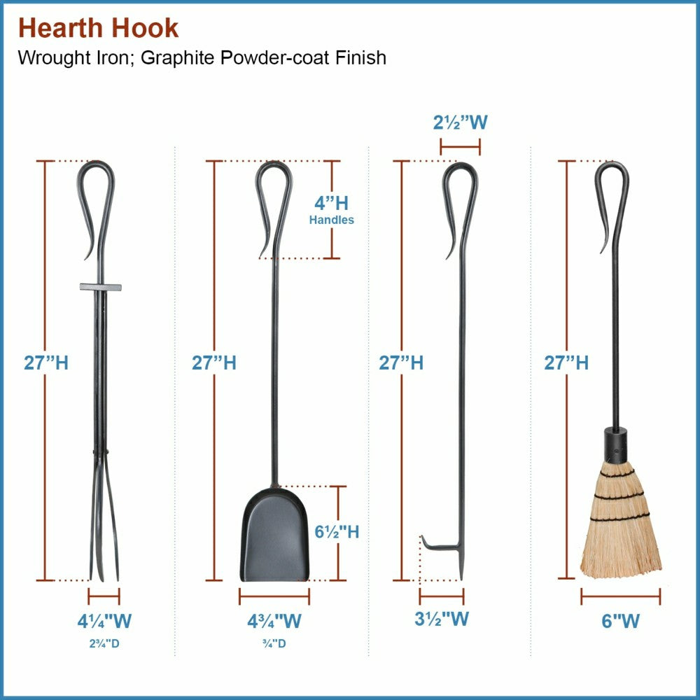 Hearth Hooks Fireplace Tool Set | Plow & Hearth