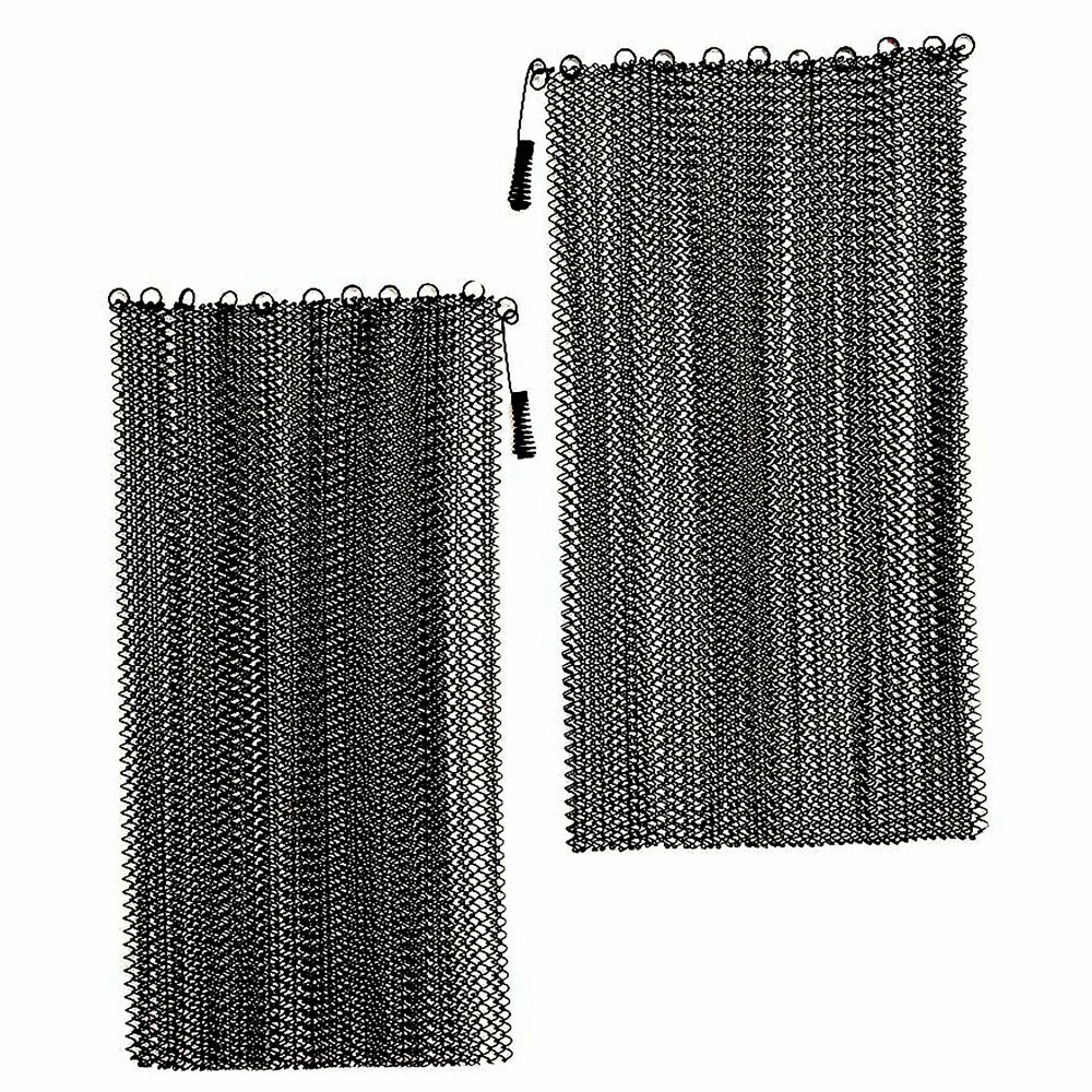Mesh Curtain Fireplace Screen Curtains, 22"H x 48"W | Plow & Hearth
