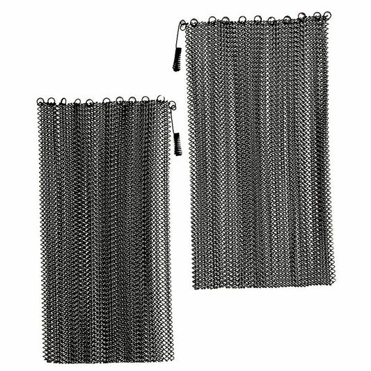 Mesh Curtain Fireplace Screen Curtains, 22"H x 48"W | Plow & Hearth