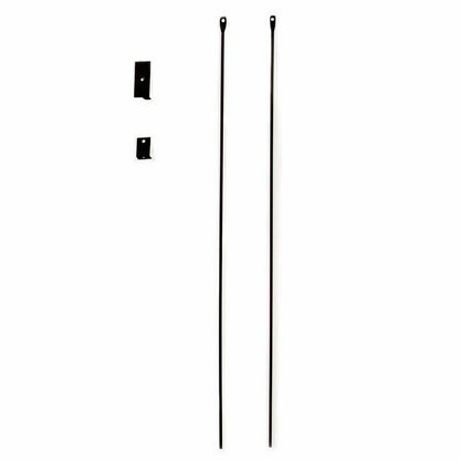 Mesh Curtain Fireplace Screen Curtains, 22"H x 48"W | Plow & Hearth