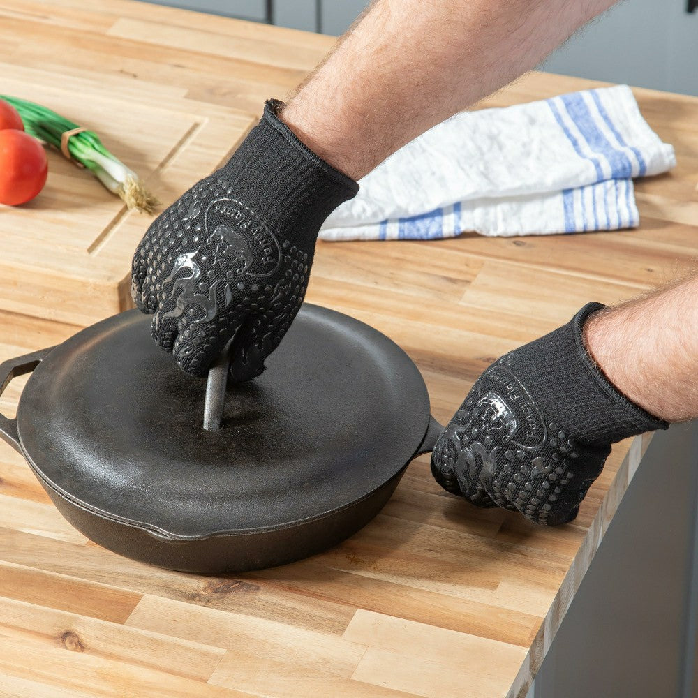Pair of Heat-Resistant BBQ Gloves | Plow & Hearth