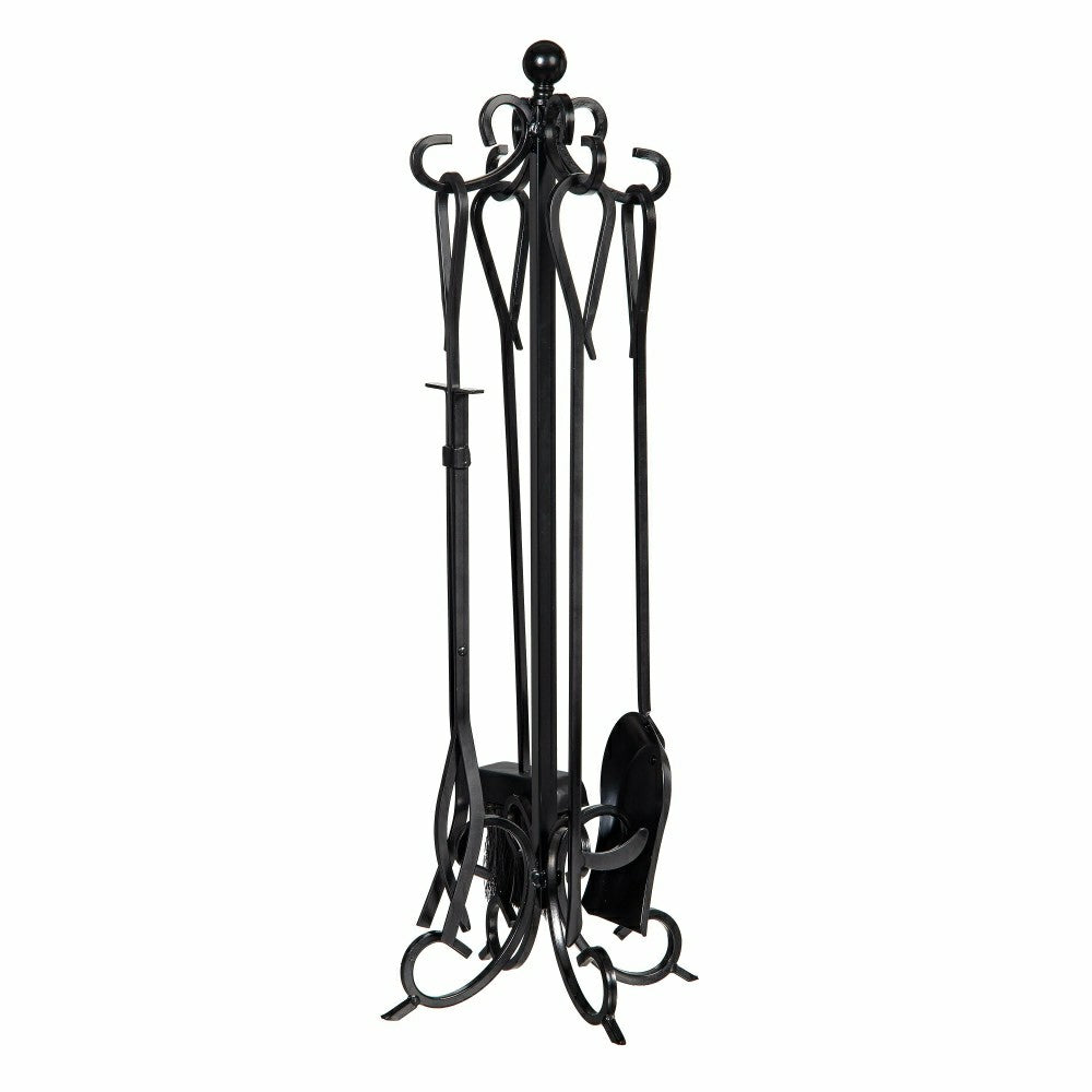 Scroll 5 Piece Fireplace Toolset | Plow & Hearth