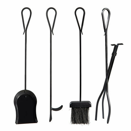 Scroll 5 Piece Fireplace Toolset | Plow & Hearth
