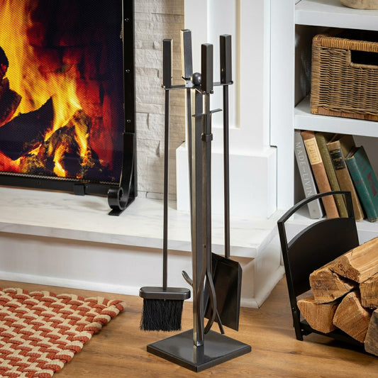 Atticus 5 Piece Fireplace Toolset | Plow & Hearth