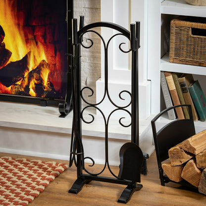 Florence 5 Piece Fireplace Toolset | Plow & Hearth
