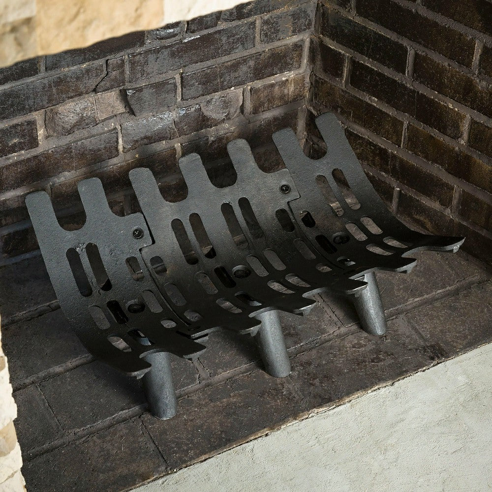 Cast Iron Deep-Bed Fireplace Grate | Plow & Hearth