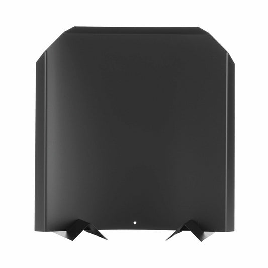 15" Stainless Steel Fireback in Black Finish | Plow & Hearth