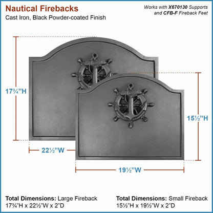 Nautical Fireback | Plow & Hearth