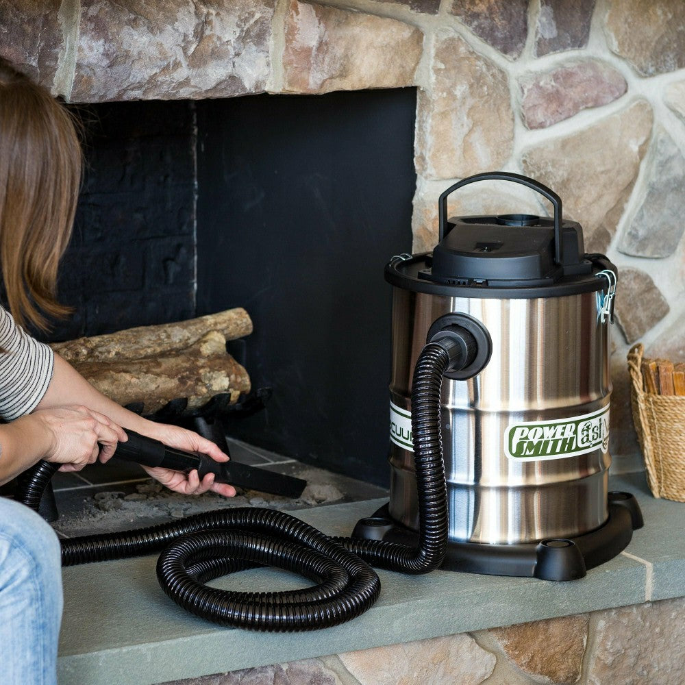 Fireplace Warm Ash Vacuum in Stainless Steel | Plow & Hearth