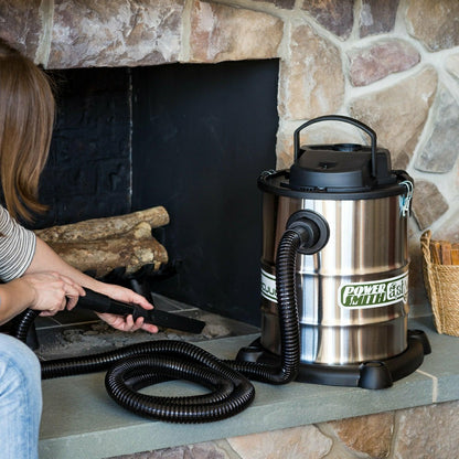 Fireplace Warm Ash Vacuum in Stainless Steel | Plow & Hearth