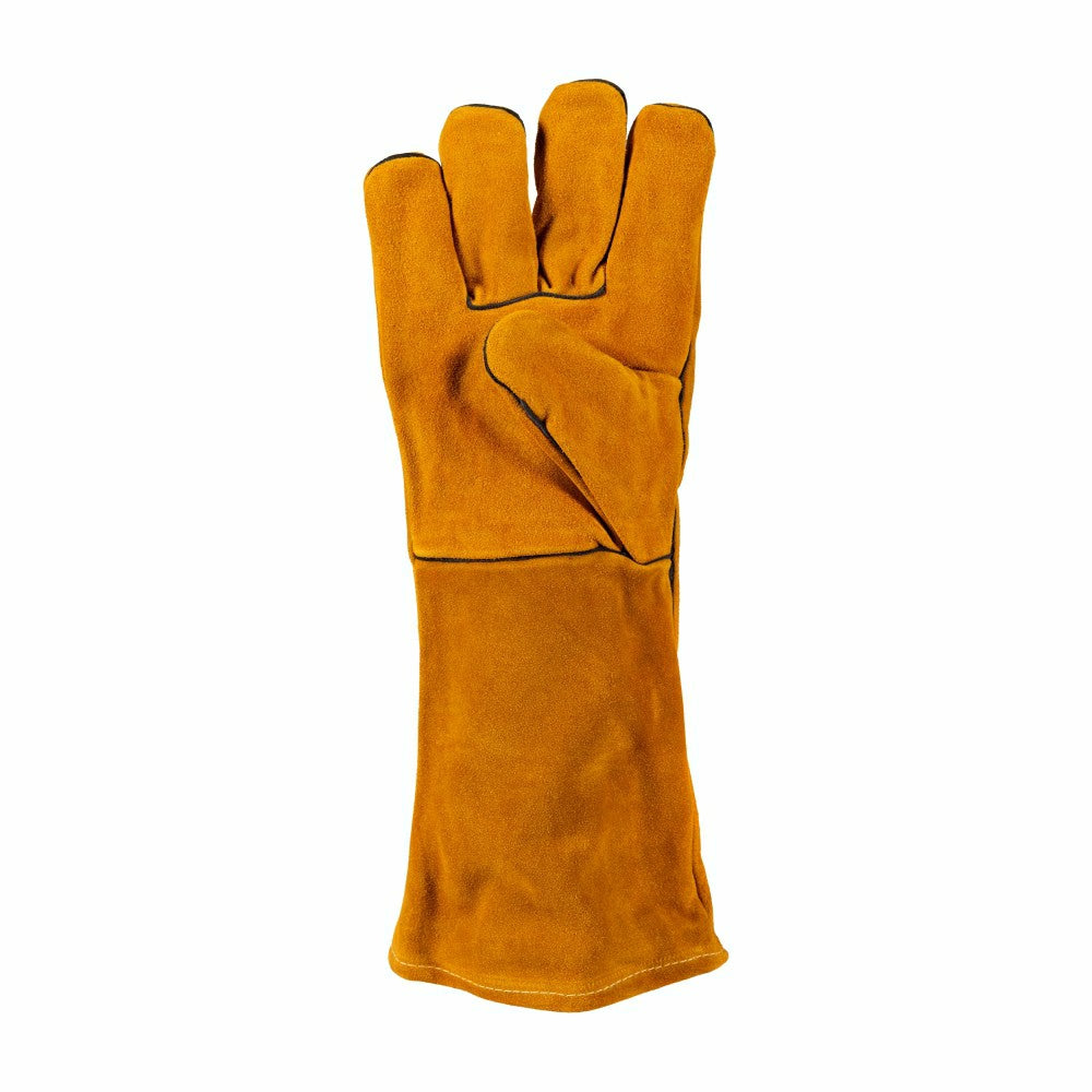 Leather Fireplace Gloves, 16" , Tan | Plow & Hearth