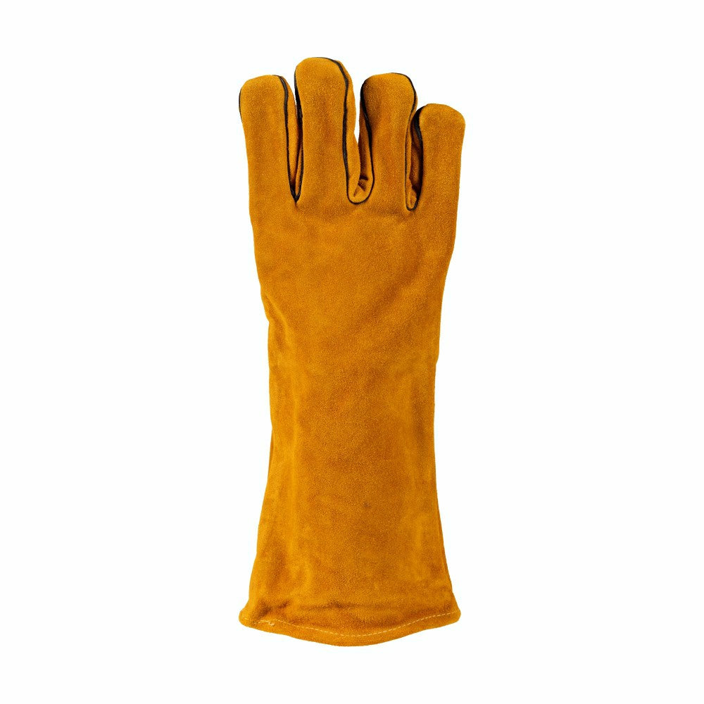 Leather Fireplace Gloves, 16" , Tan | Plow & Hearth