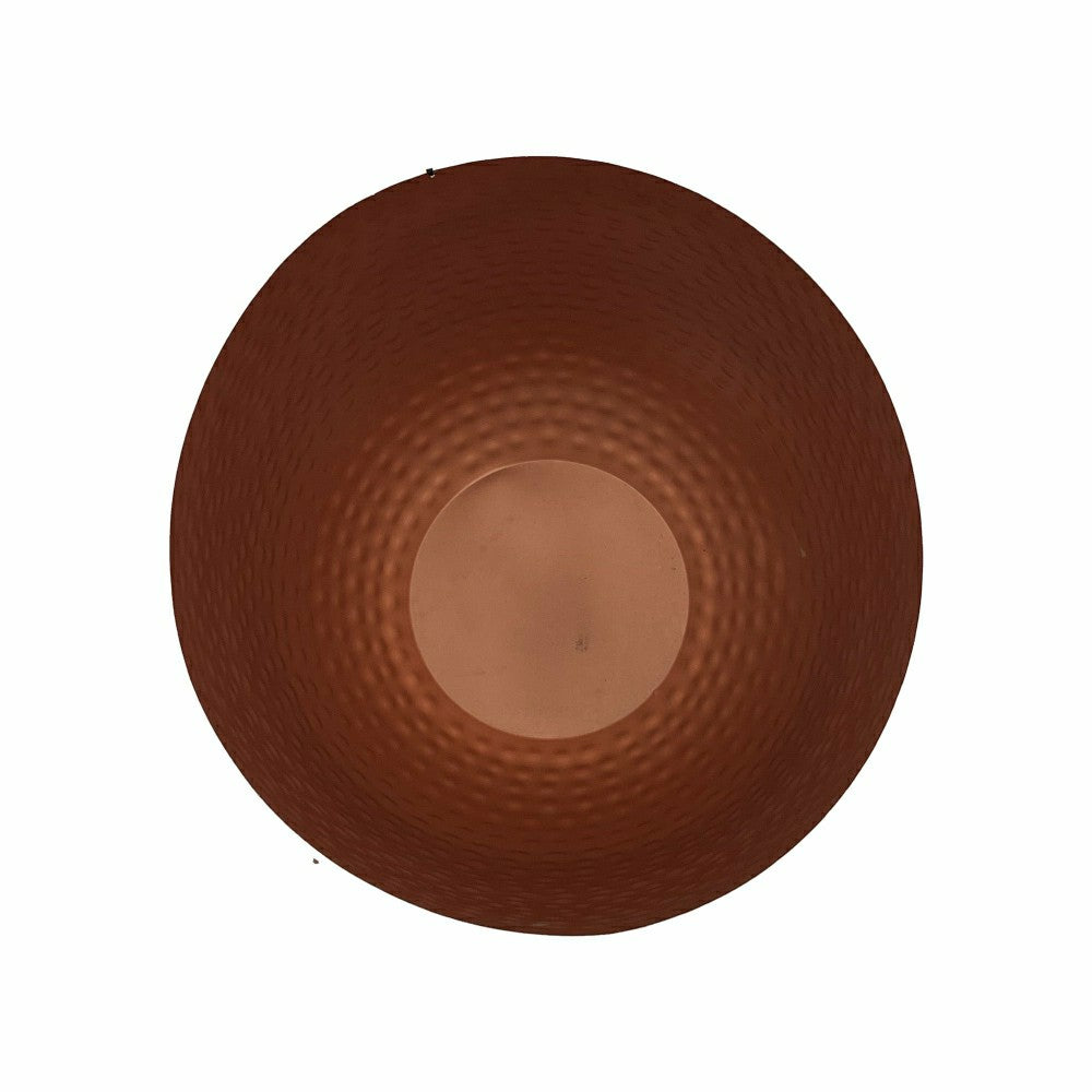 Fireplace Log Bucket, Round Hammered Design, Copper Finish | Plow & Hearth