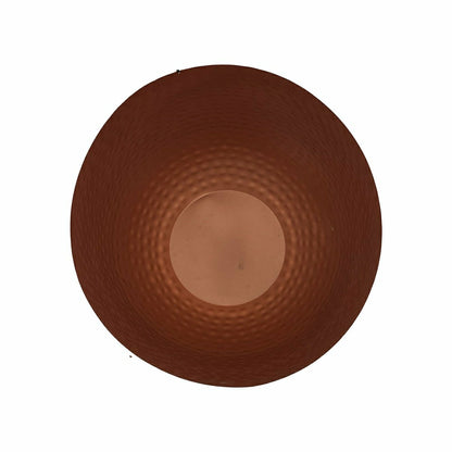Fireplace Log Bucket, Round Hammered Design, Copper Finish | Plow & Hearth