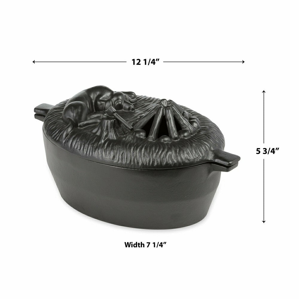 Cast Iron Dog Wood Stove Steamer | Plow & Hearth