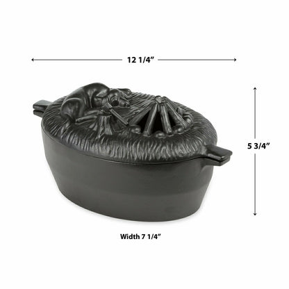 Cast Iron Dog Wood Stove Steamer | Plow & Hearth