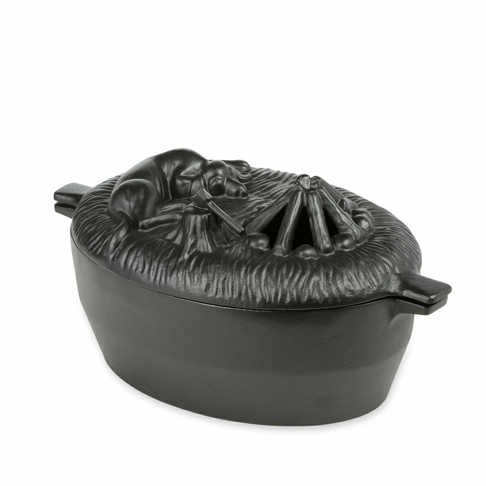 Cast Iron Dog Wood Stove Steamer | Plow & Hearth