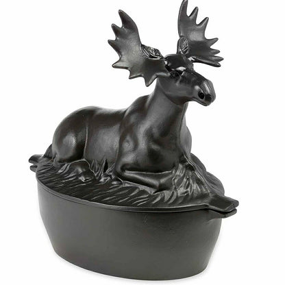 Cast Iron Moose Wood Stove Steamer | Plow & Hearth