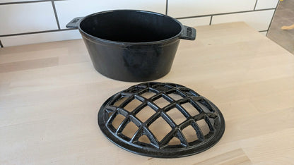 2.5 QT. Cast Iron Lattice Wood Stove Steamer | Plow & Hearth