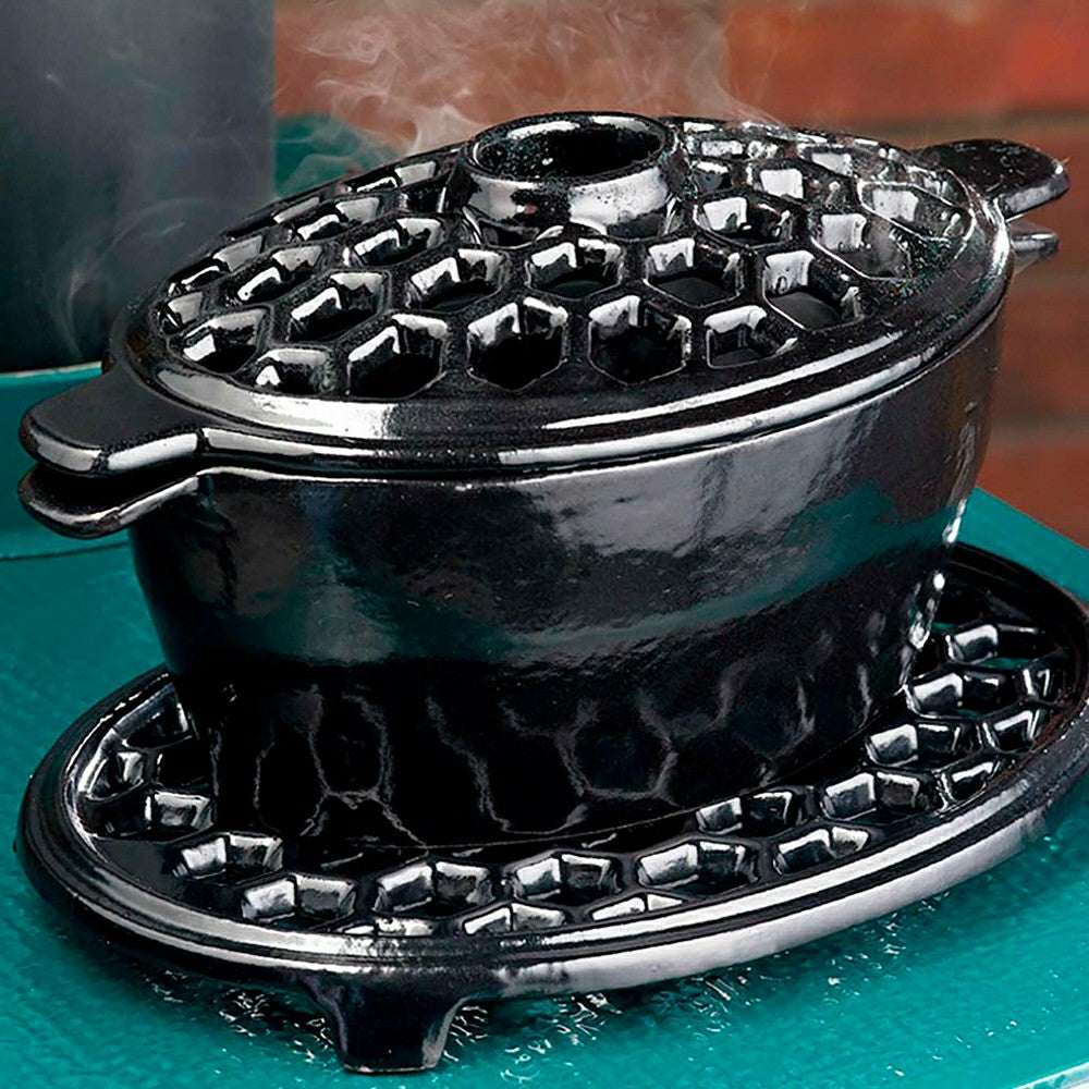 1.5 QT. Cast Iron Lattice Wood Stove Steamer | Plow & Hearth