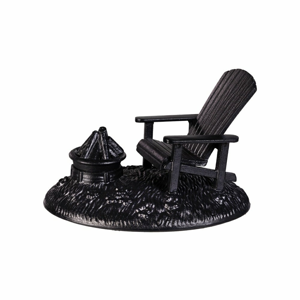 Adirondack Chair with Firepit Woodstove Steamer in Cast Iron | Plow & Hearth