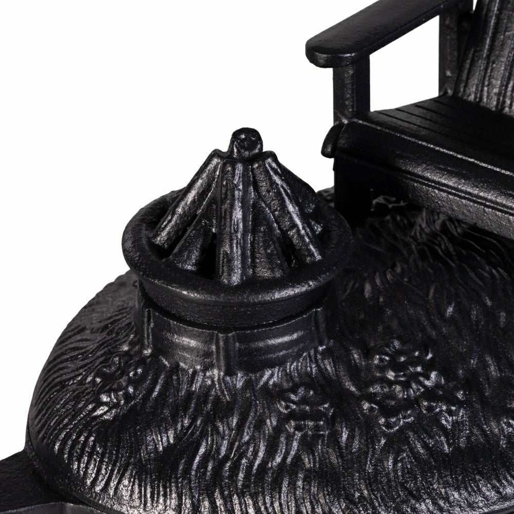 Adirondack Chair with Firepit Woodstove Steamer in Cast Iron | Plow & Hearth