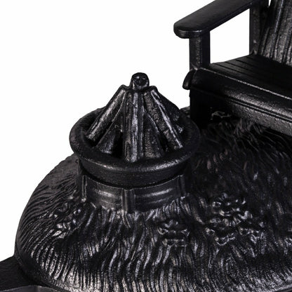 Adirondack Chair with Firepit Woodstove Steamer in Cast Iron | Plow & Hearth