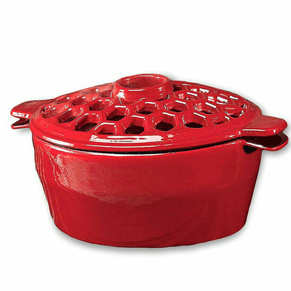 2.3 QT. Cast Iron Lattice Wood Stove Steamer | Plow & Hearth