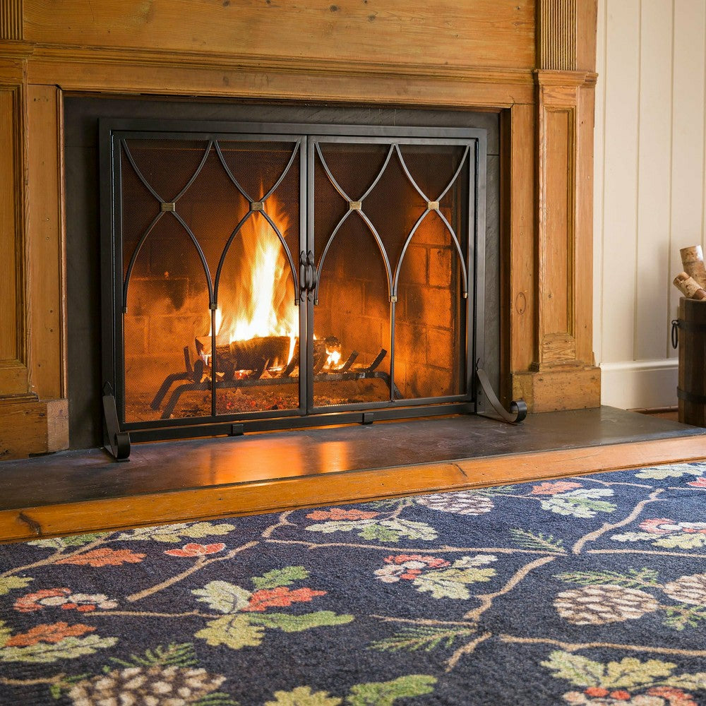 Small Winchester Fireplace Screen with Doors | Plow & Hearth