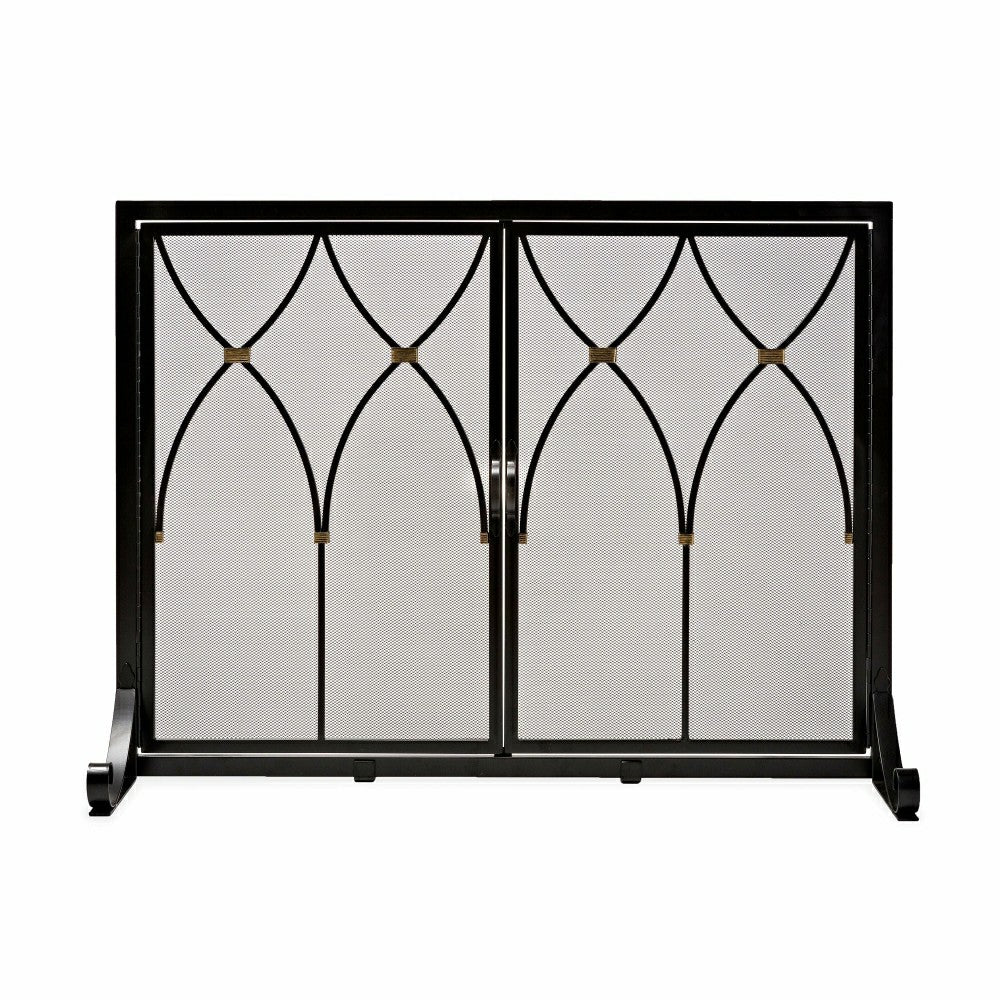 Small Winchester Fireplace Screen with Doors | Plow & Hearth