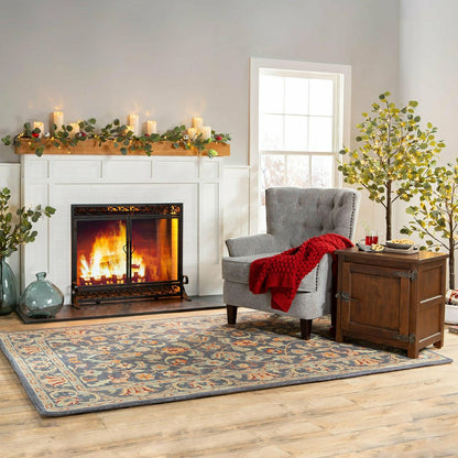 Small Scrollwork Fire Screen | Plow & Hearth