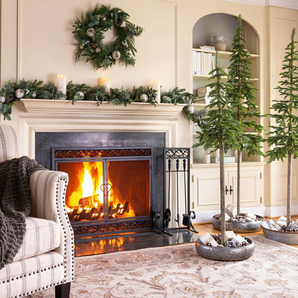 Small Scrollwork Fire Screen | Plow & Hearth