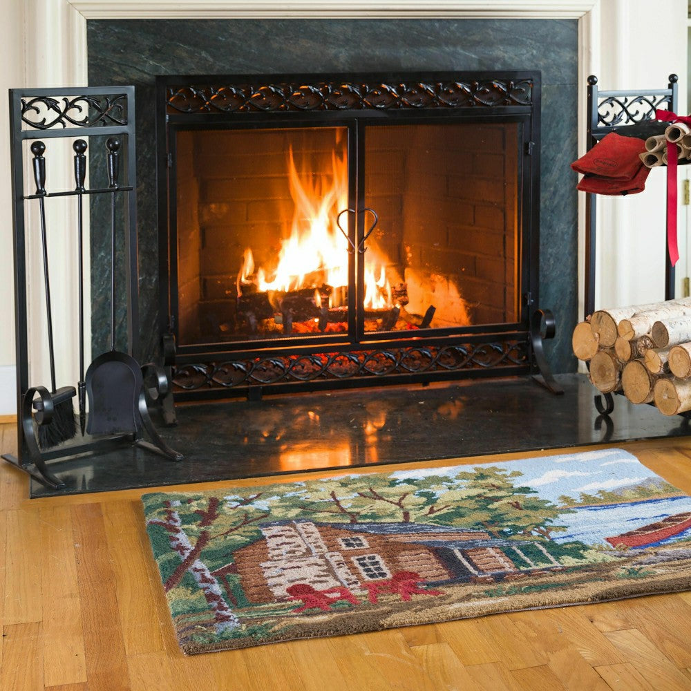 Small Scrollwork Fire Screen | Plow & Hearth