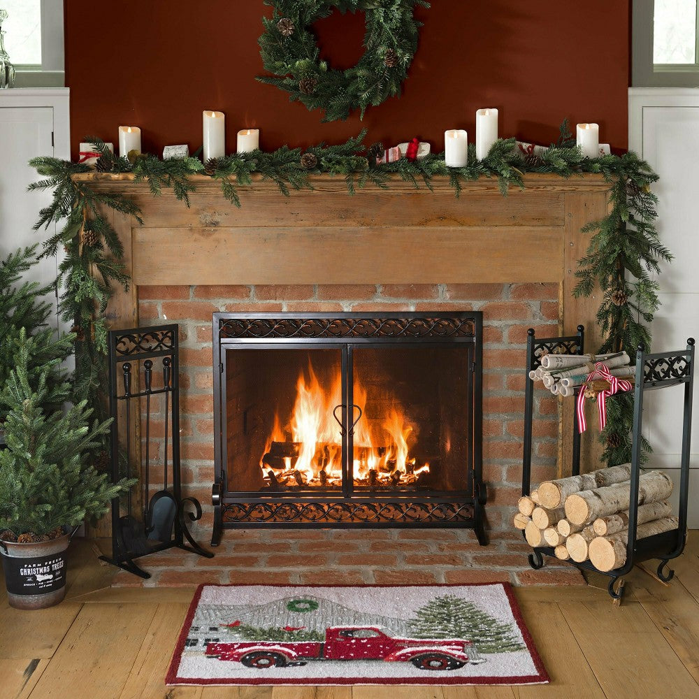 Small Scrollwork Fire Screen | Plow & Hearth