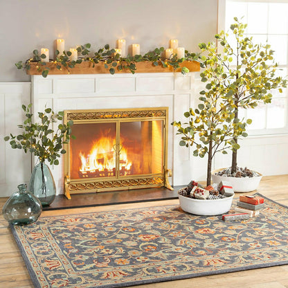 Large Cast Iron Scrollwork Fire Screen w/Doors | Plow & Hearth