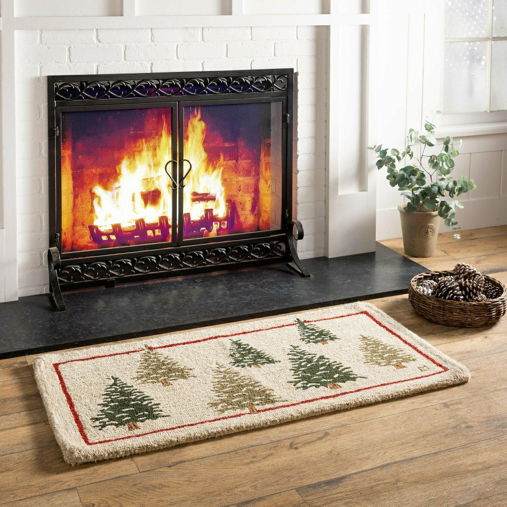 Large Cast Iron Scrollwork Fire Screen w/Doors | Plow & Hearth