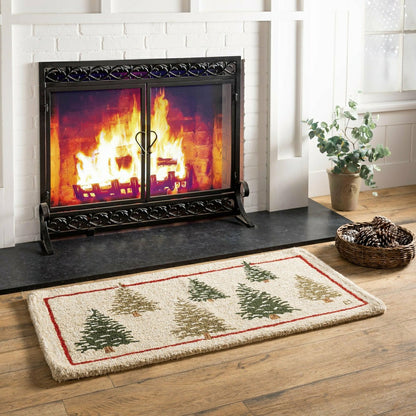 Large Cast Iron Scrollwork Fire Screen w/Doors | Plow & Hearth