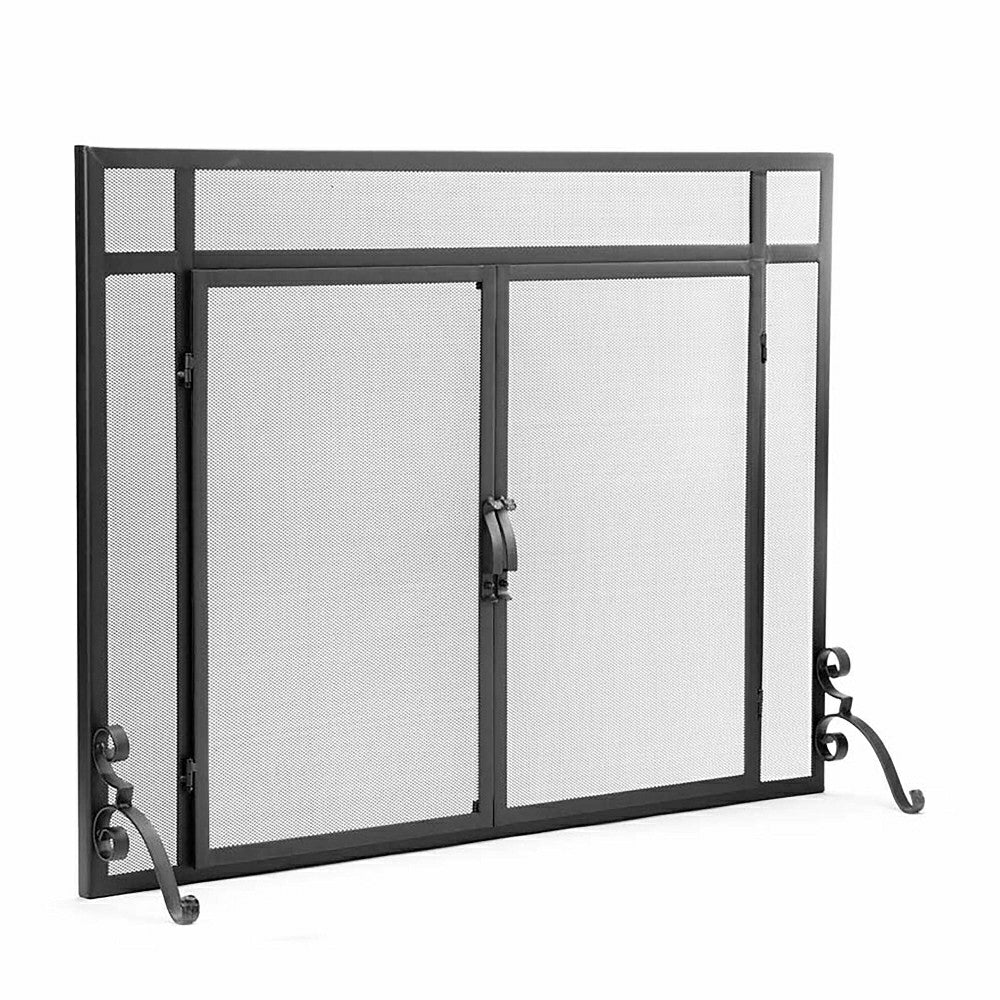 Steel Flat Guard Fire Screen | Plow & Hearth