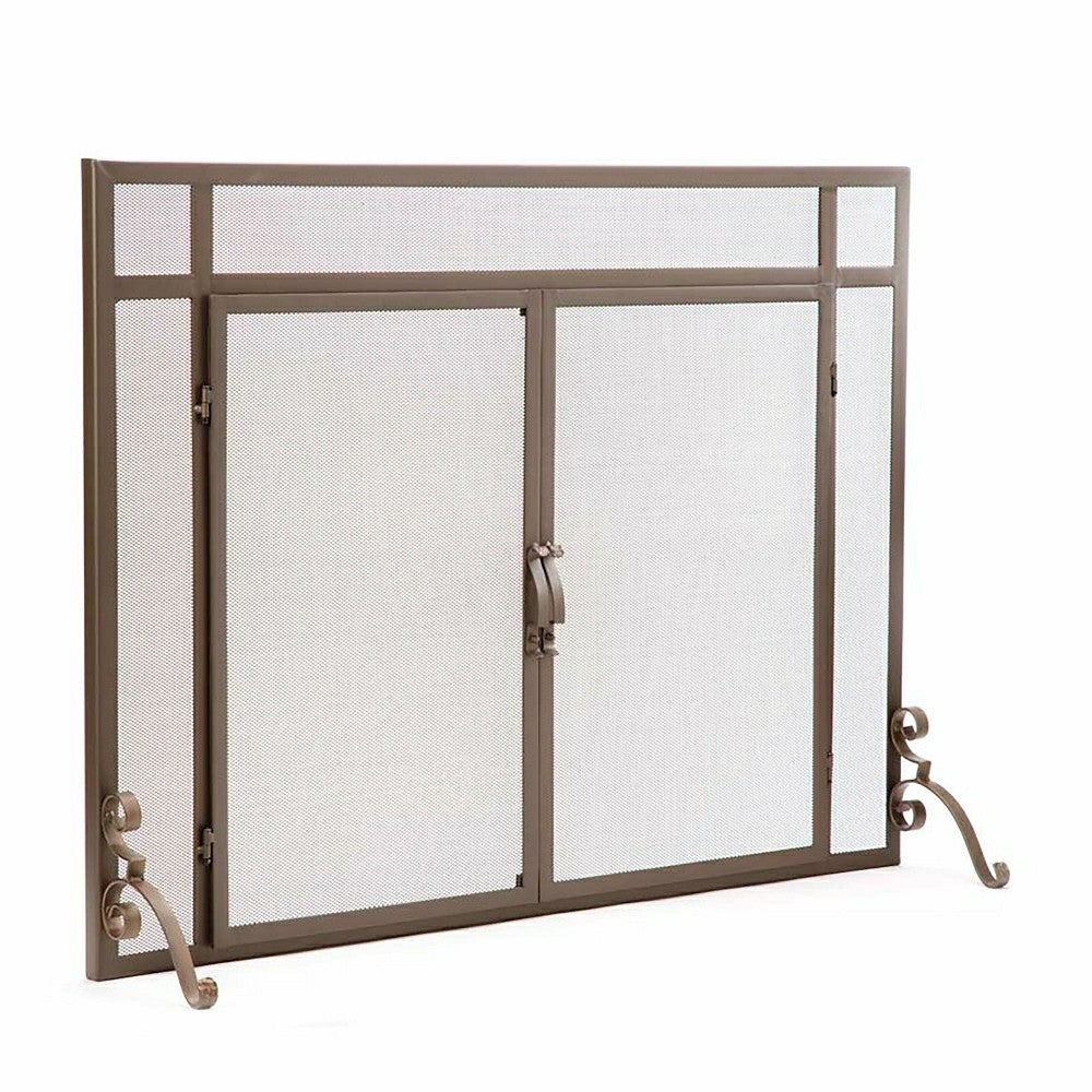 Steel Flat Guard Fire Screen | Plow & Hearth