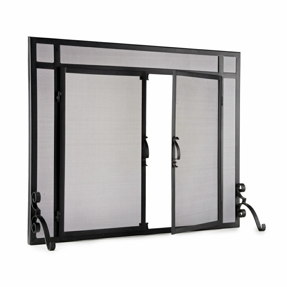 Steel Flat Guard Fire Screen | Plow & Hearth